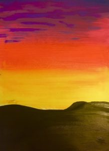 How To Paint A Cactus Silhouette Sunset - Step by Step Acrylic Painting ...