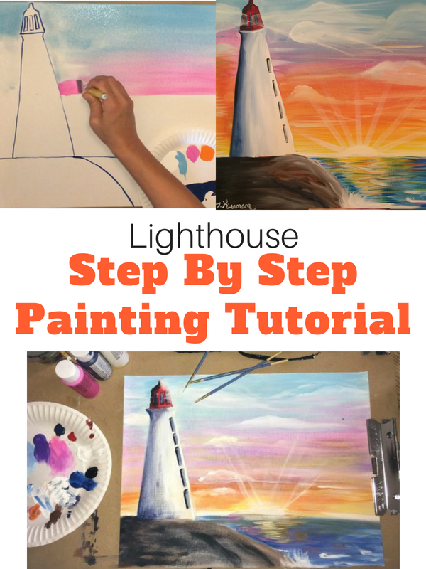 Lighthouse painting