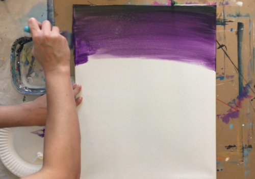 How To Paint A Flamingo Christmas Sunset - Step By Step Painting
