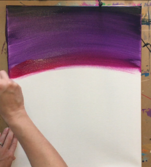 How To Paint A Flamingo Christmas Sunset - Step By Step Painting