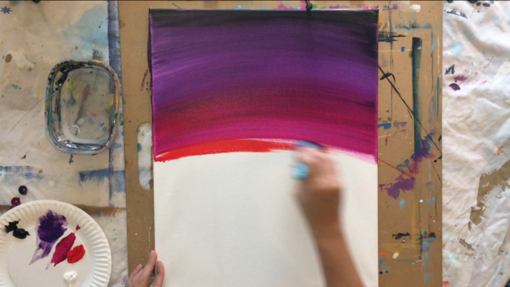 How To Paint A Flamingo Christmas Sunset - Step By Step Painting