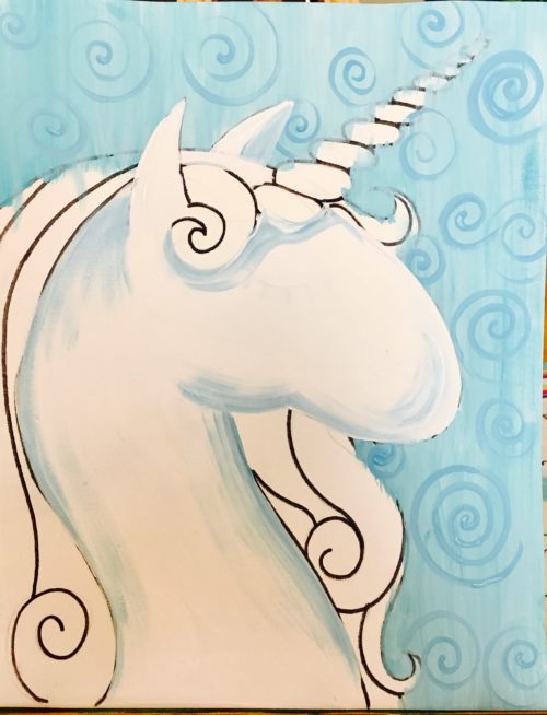 How To Paint A Rainbow Unicorn - Easy Step By Step Painting