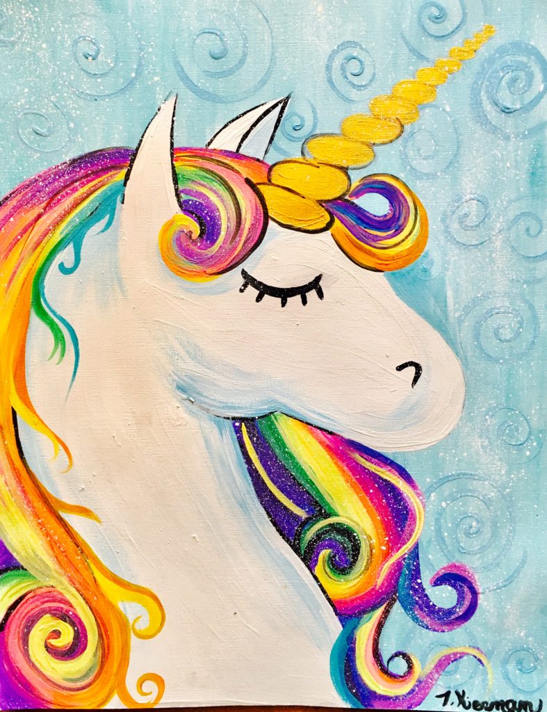 How To Paint A Rainbow Unicorn - Easy Step By Step Painting