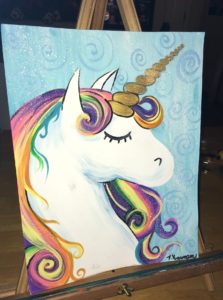 how draw unicorn to a step by step How  A Paint Unicorn To Acrylic Tutorials Canvas Tracie's