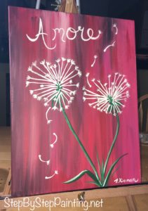 Valentines Day Step By Step Painting - Tracie's Acrylic ...