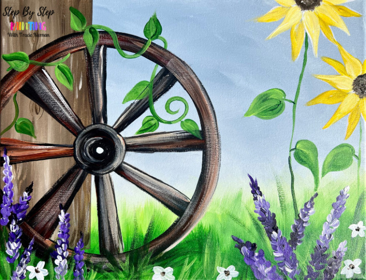How To Paint A Wagon Wheel