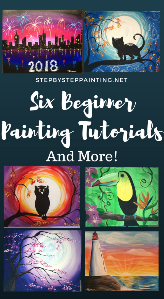 Step By Step Canvas Painting Instructions - Tracie's Acrylic Tutorials