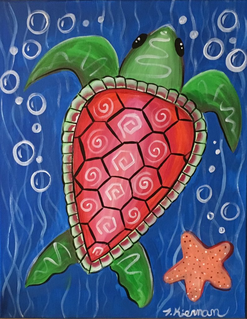 How To Paint A Sea Turtle Step By Step Painting