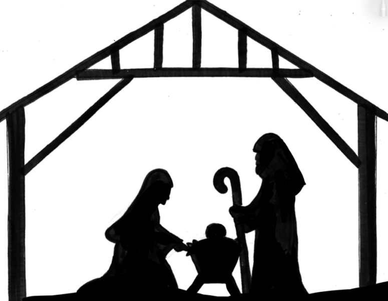 Nativity silhouette 