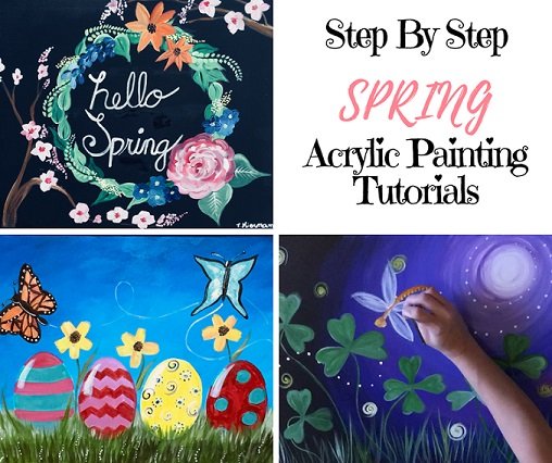 Spring Painting Tutorials - Step By Step Painting