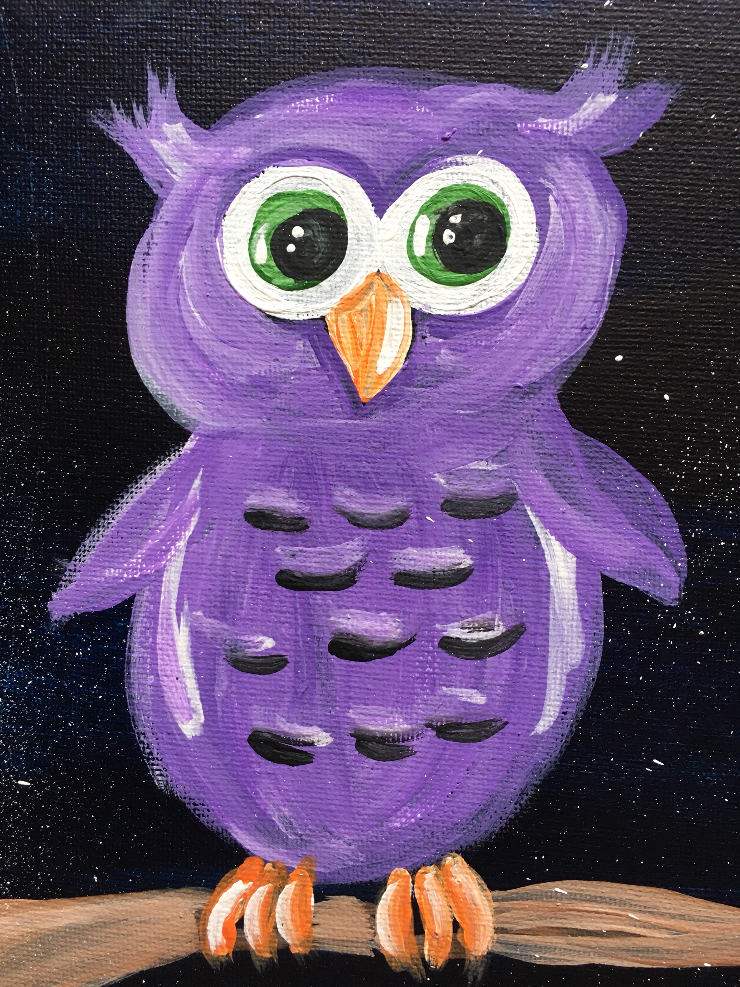 Easy Owl Painting "Owl Always Love You" Step By Step Painting