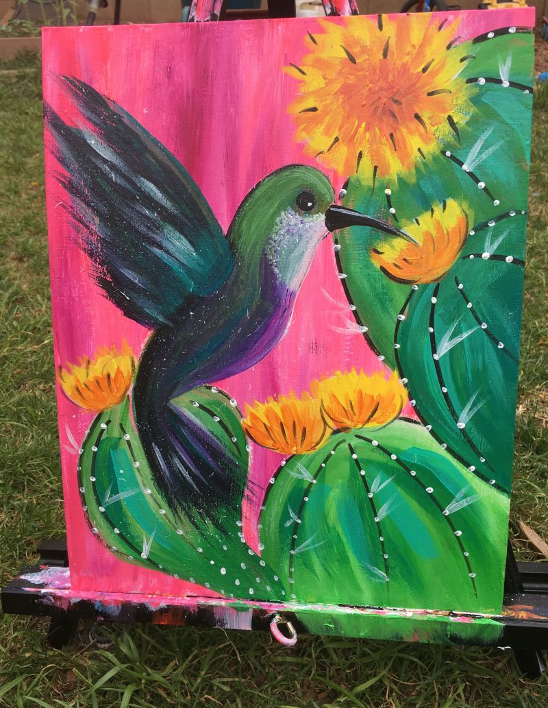 Hummingbird painting 
