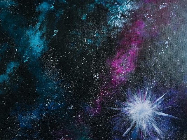 Galaxy Painting - Step By Step Acrylic Painting Tutorial