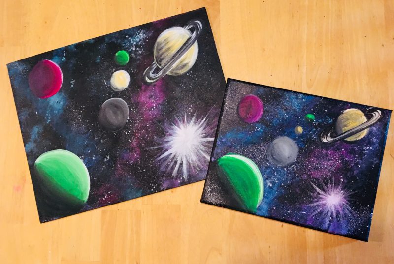Planets painting