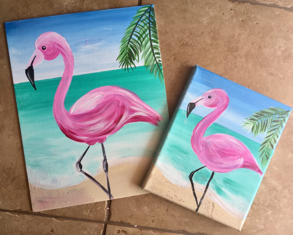 How To Paint A Flamingo - Step By Step Painting