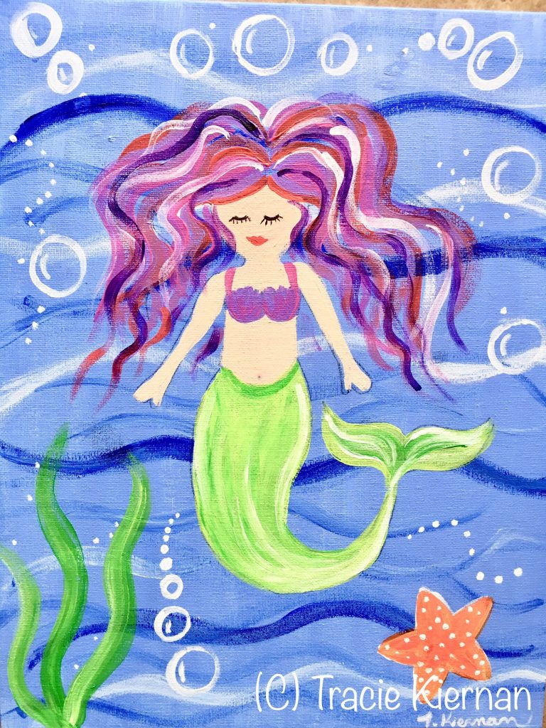 Cute Mermaid Painting