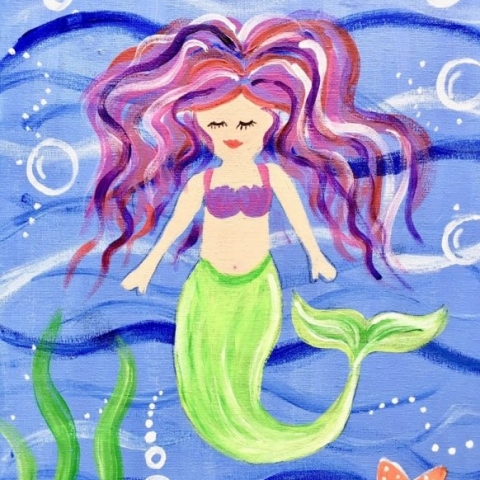 Cute Mermaid Painting