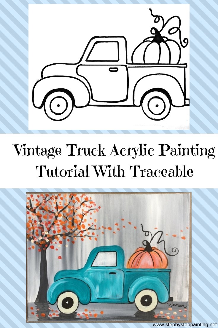 #stepbysteppainting how to paint a vintage truck