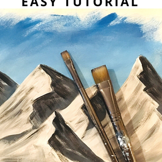 How To Paint Easy Mountains - Step By Step Acrylic Painting Tutorial