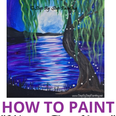 How To Paint Willow Tree Moon