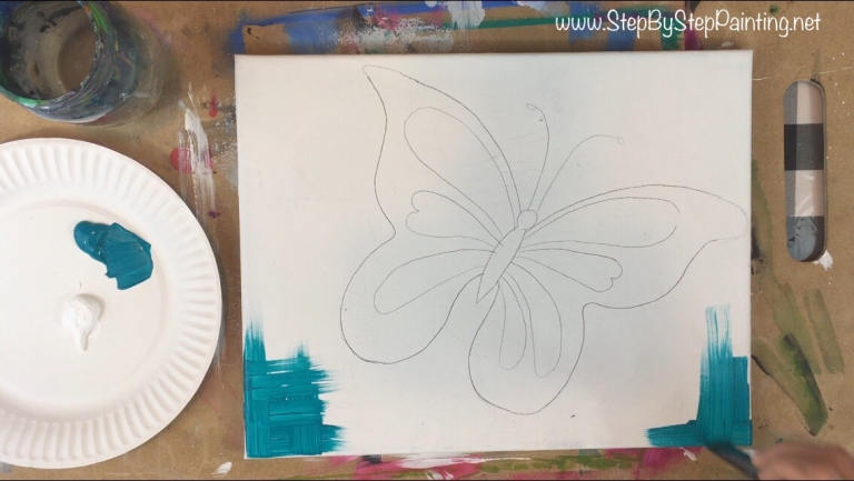 Butterfly Painting - How To Paint A Butterfly In Acrylics - Step By Step