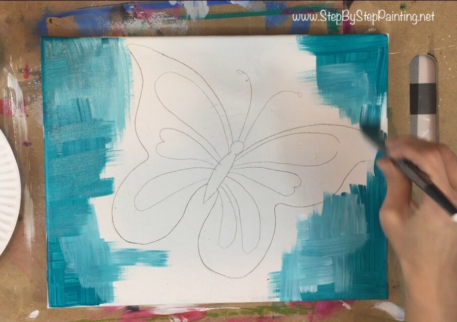 Butterfly Painting - How To Paint A Butterfly In Acrylics - Step By Step