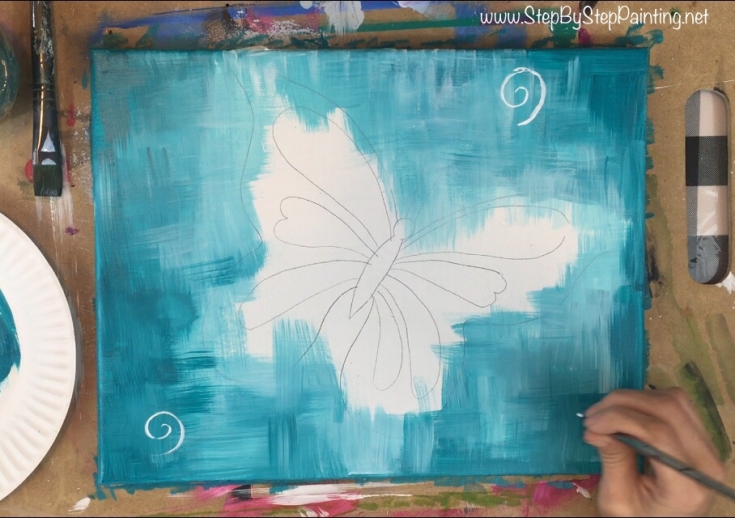 Butterfly Painting - How To Paint A Butterfly In Acrylics - Step By Step