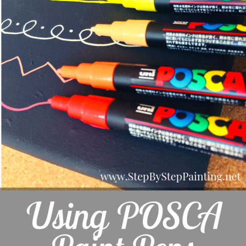Link to how to use POSCA paint pens on canvas