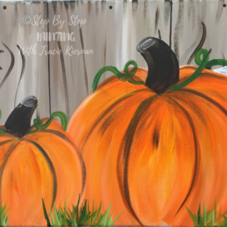 How To Paint Pumpkins On Canvas - Step By Step Painting