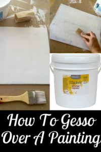 Link to how to gesso over your canvas painting