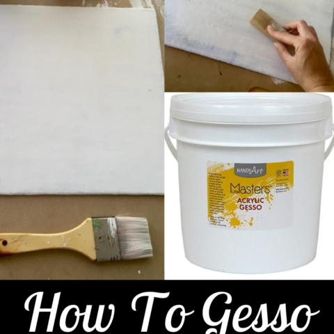 Link to how to gesso over your canvas painting
