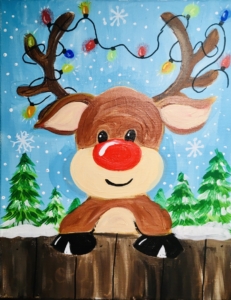 How To Paint A Cute Reindeer