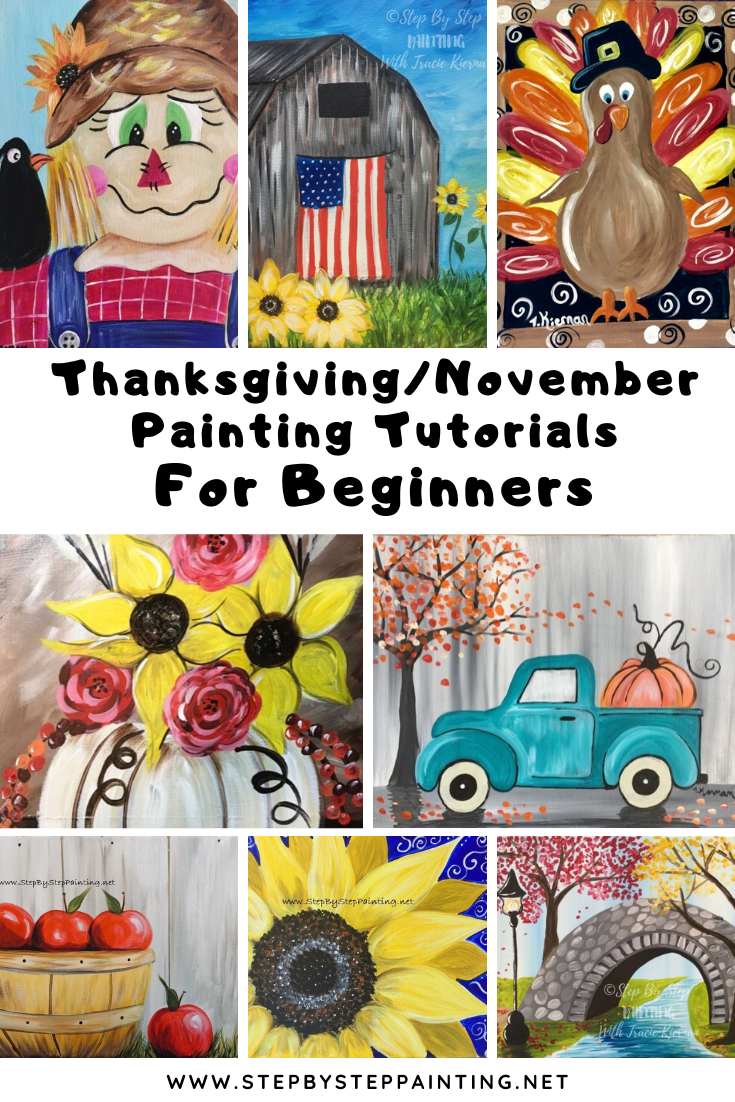 November Thanksgiving Paintings Tracie Kiernan Step By Step Painting