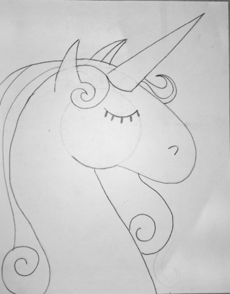 easy way to draw a unicorn