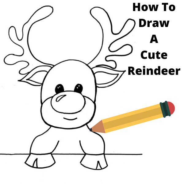 How To Draw A Reindeer Step By Step Drawing Tutorial
