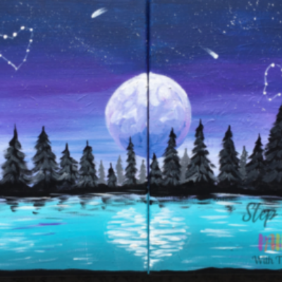 Couples Painting – Night Landscape