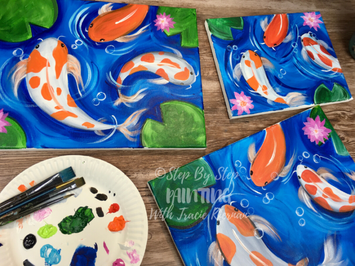 Koi Fish Painting - Step By Step Tutorial - With Pictures