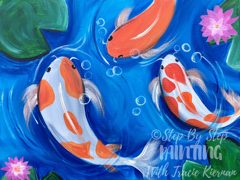 Koi Fish Painting Step By Step Tutorial With Pictures Koi Fish Painting Step By Step Tutorial With Pictures