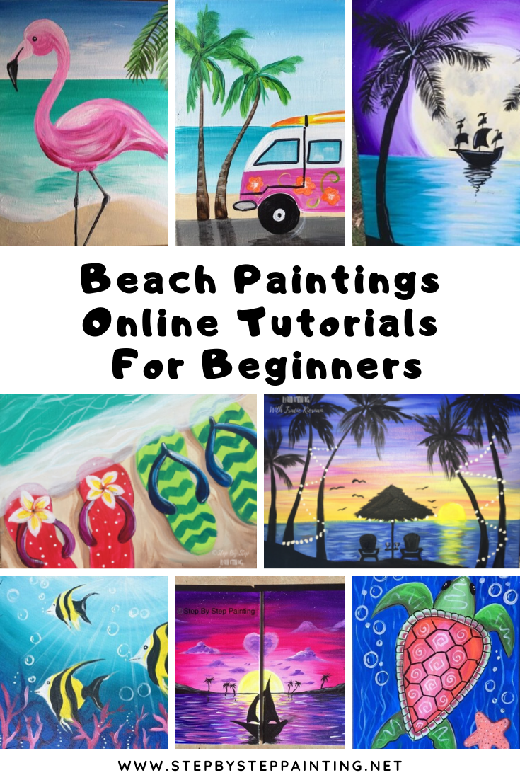 10 Beach Paintings For The Beginner Acrylic Painter