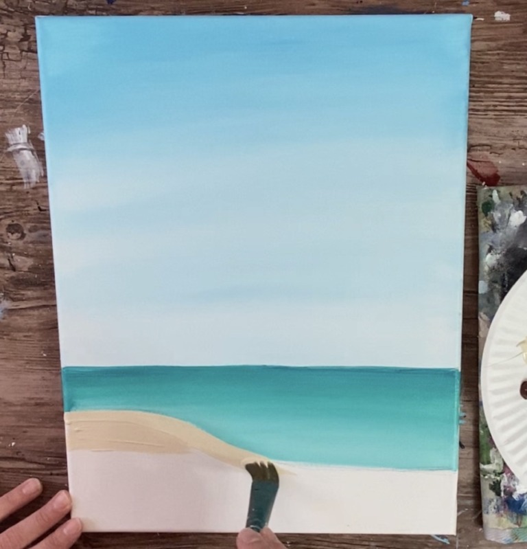 Lighthouse Beach Painting - Tracie Kiernan - Step By Step Painting