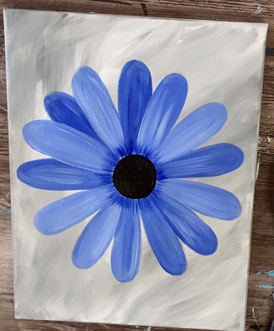 easy flower paintings for beginners