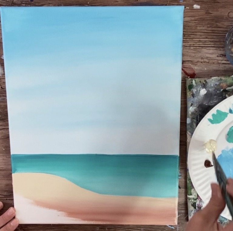 Lighthouse Beach Painting - Tracie Kiernan - Step By Step Painting