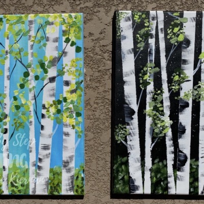 Birch Tree Painting