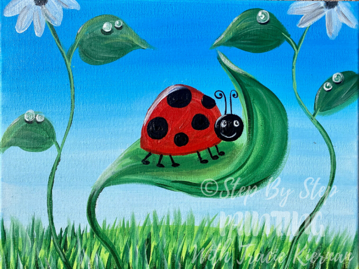 Kids Ladybug Painting