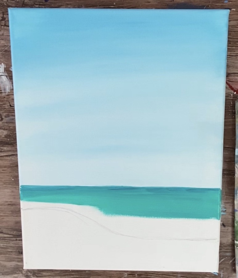 Lighthouse Beach Painting - Tracie Kiernan - Step By Step Painting