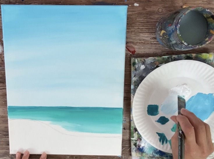 Lighthouse Beach Painting - Tracie Kiernan - Step By Step Painting