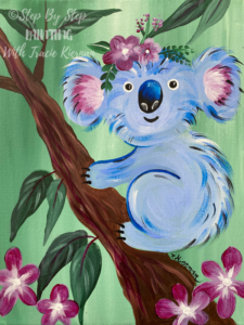 Picture of a painting of a koala