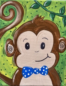 Cute Monkey Painting