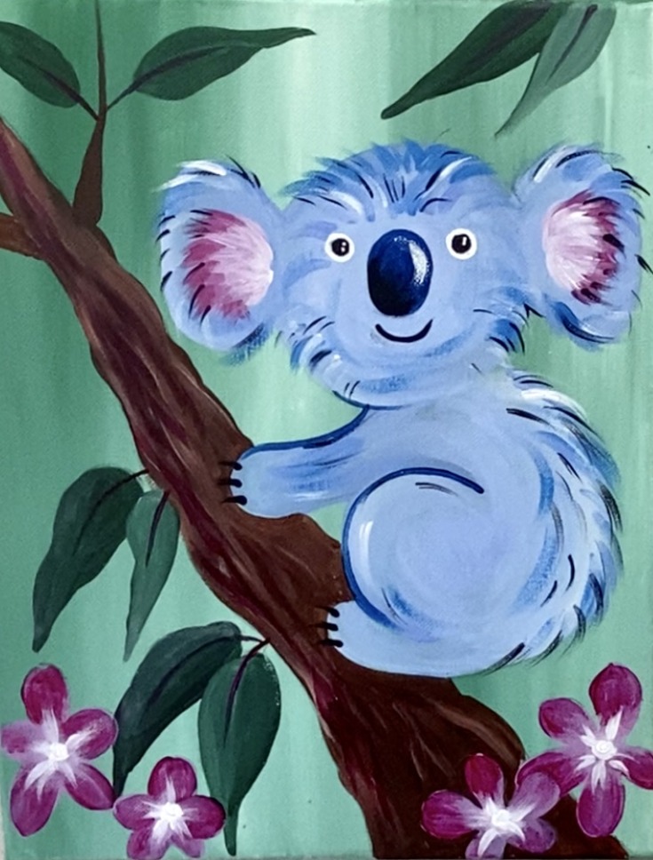 Cute Koala Painting Party with The Paint Sesh