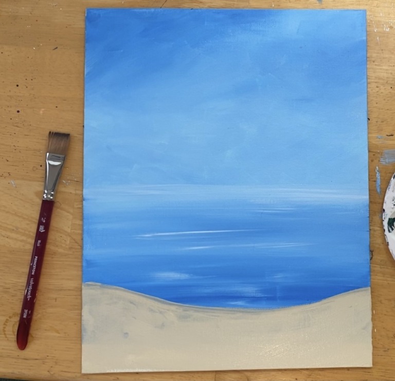 Beach Snowman Painting Tutorial - Step By Step Painting